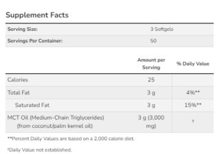 MCT Oil 1000 mg - 150 sgels