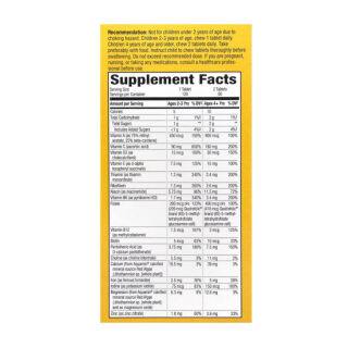 Alive! Children's Chewable Multivitamin - 120 tabs Orange and Berry