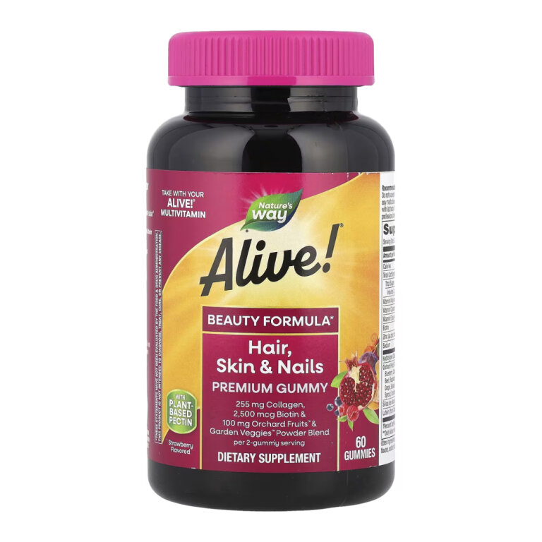 Hair, Skin and Nails with Collagen - 60 gummies Strawberry