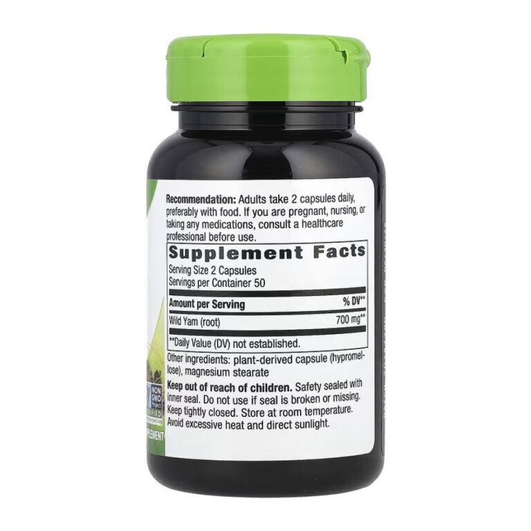 Wild Yam - 100 vcaps