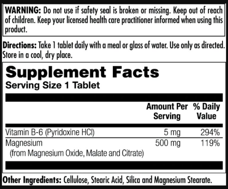 Magnesium Sustained Release Triple Source 500mg - 100 tabs
