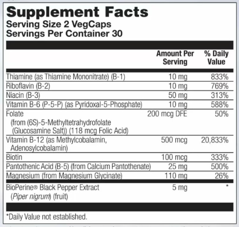 Stress B Magnesium Glycinate - 60 vcaps