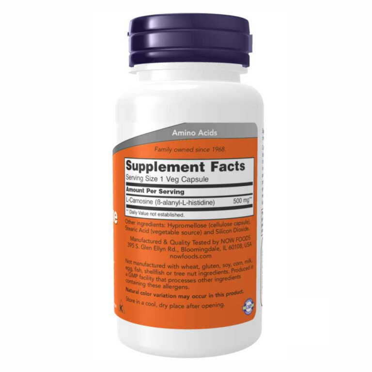 Carnosine 500mg - 50 vcaps