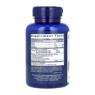 Super Omega-3 EPA/DHA Fish Oil Sesame Lignans & Olive Extract Enteric Coated - 60 softgels