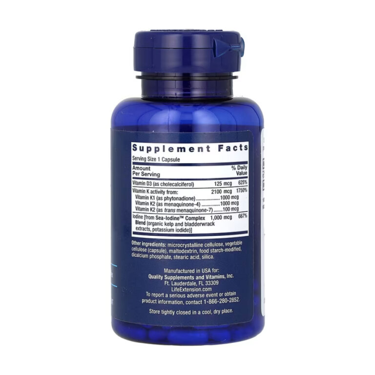 Vitamins D and K with Sea-Iodine™ - 60 caps