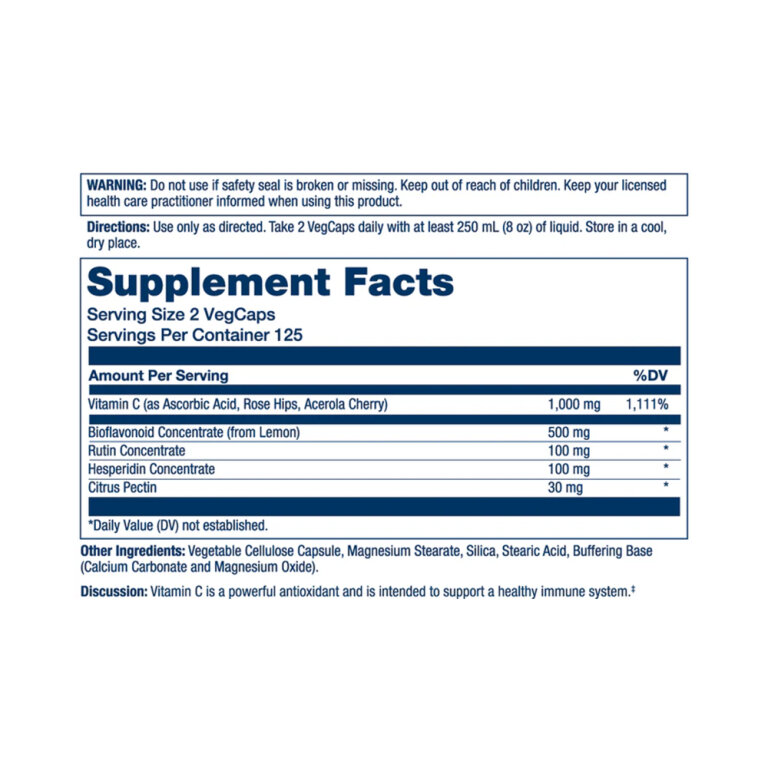 Super Bio Vitamin C 1000mg - 250 vcaps