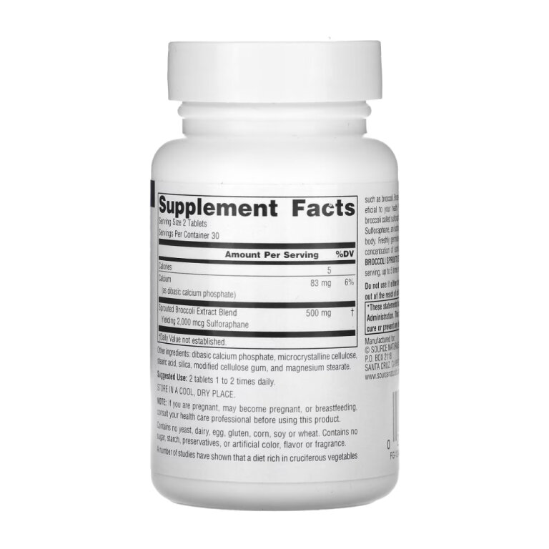 Broccoli Sprouts Extract 250mg - 60 tabs