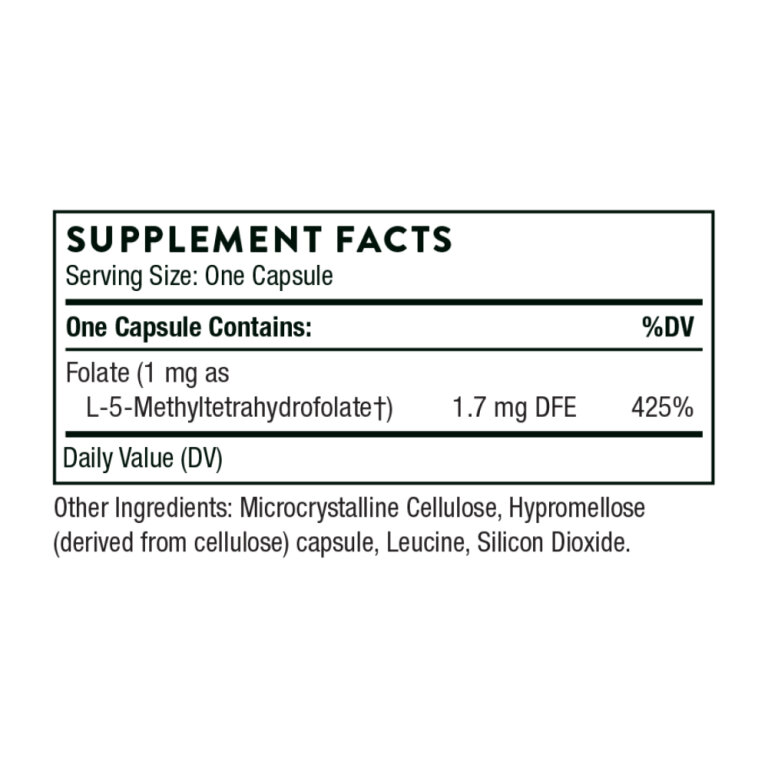 5-MTHF 1 mg - 60 caps
