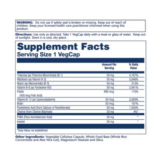 Vitamin B-Complex 50mg - 50 vcaps