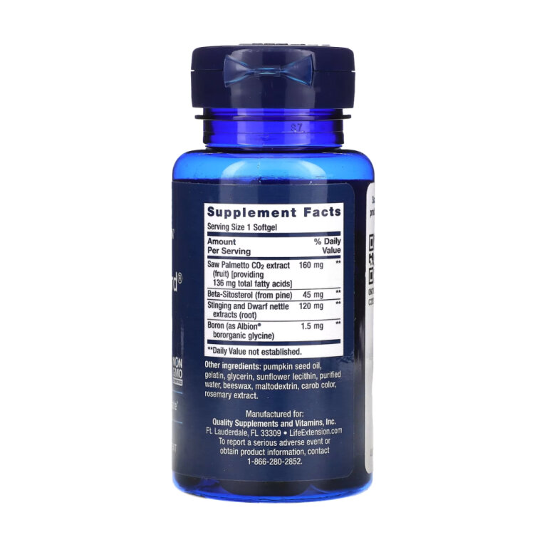 PalmettoGuard® Saw Palmetto/Nettle Root Formula with Beta-Sitosterol - 60 softgels