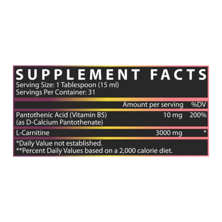 Liquid L-Carnitine 3000 - 465 ml Passionfruit Guava