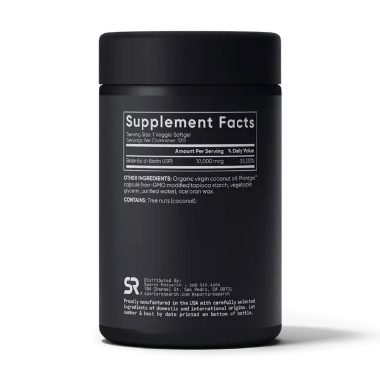 Biotin 10,000mcg - 120 veg softgels