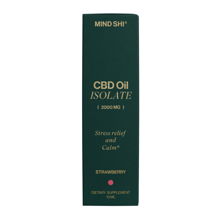 CBD Oil Isolate 2000 mg Strawberry - 10 ml