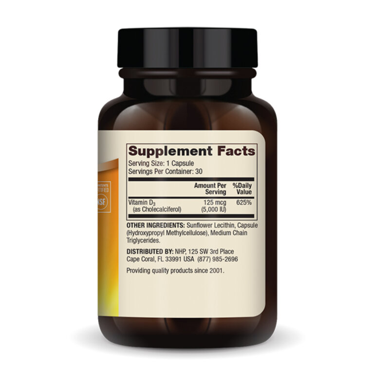 Liposomal Vitamin D3 5000 IU - 30 caps