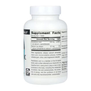 Pantothenic Acid 100 mg - 250 tabs