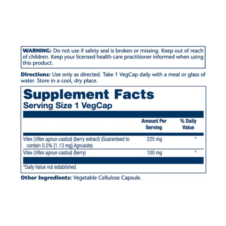 Vitex Chaste Berry Extract 225mg - 60 vcaps