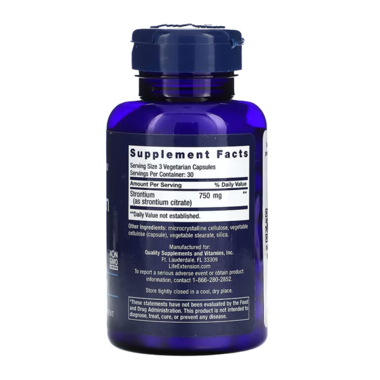 Strontium Caps 750 mg - 90 vcaps
