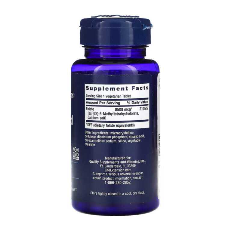 High Potency Optimized Folate 8500 mcg DFE - 30 tabs