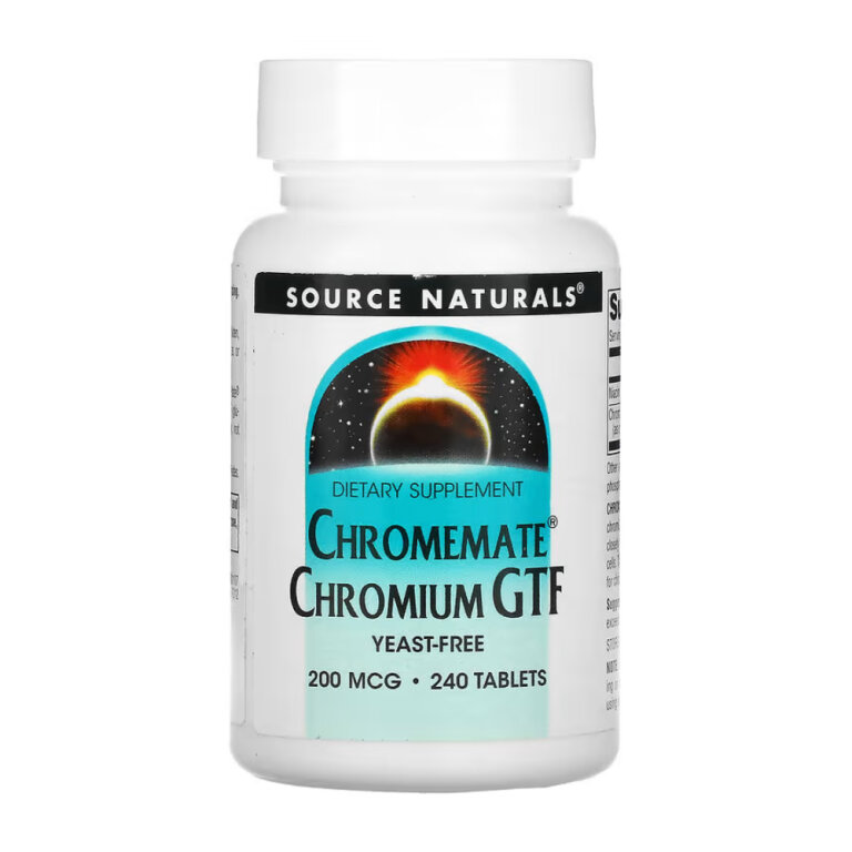 ChromeMate® Chromium GTF 200 mcg, Yeast Free - 240 tabs