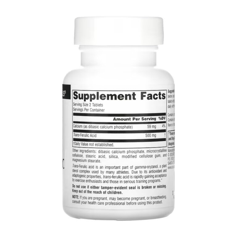 Trans-Ferulic Acid 250mg - 30 tabs
