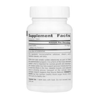 Vanadyl Sulfate 10mg - 100 tabs