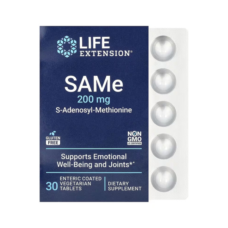 SAMe 200mg - 30 enteric-coated vegetarian tabs