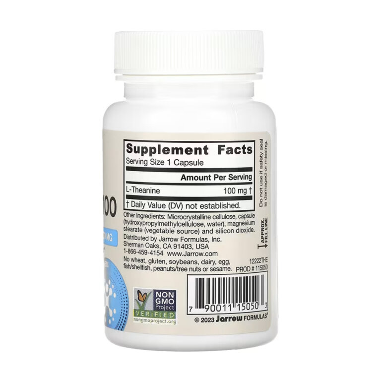 Theanine 100mg - 60 vcaps