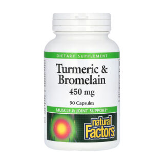 Turmeric & Bromelain 450mg - 90 caps