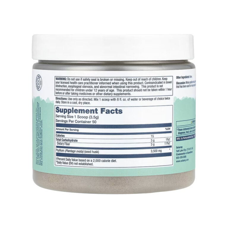 Psyllium Husk Fiber Powder - 175g Unflavored