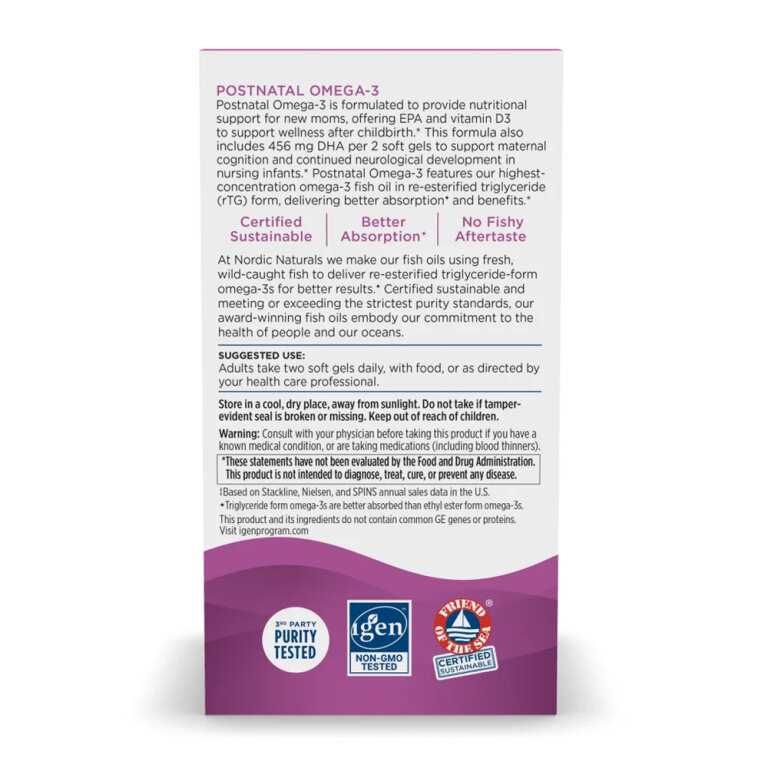 Postnatal Omega-3 - 60 softgels