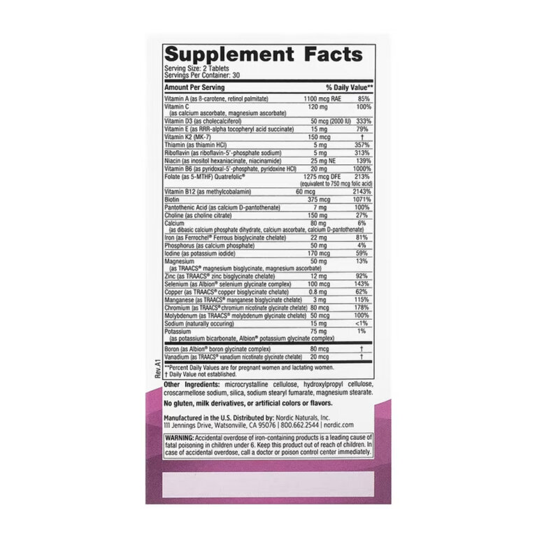 Prenatal Multivitamin - 60 tabs
