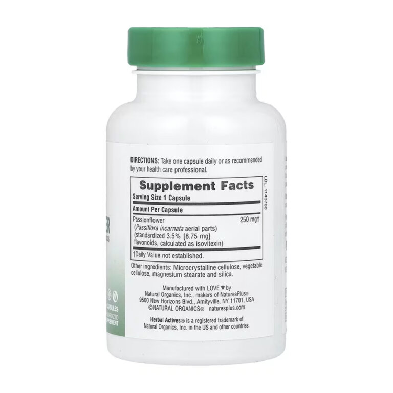 Passion Flower 250 mg - 60 vcaps