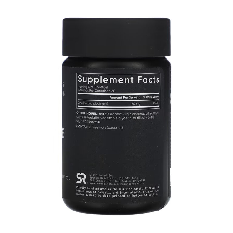 Zinc Picolinate 50mg - 60 softgels