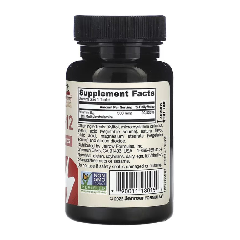 Methyl B-12 Methylcobalamin 500 mcg - 100 tabs