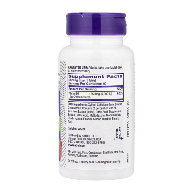 Vitamin D3 5,000 IU - 90 tabs