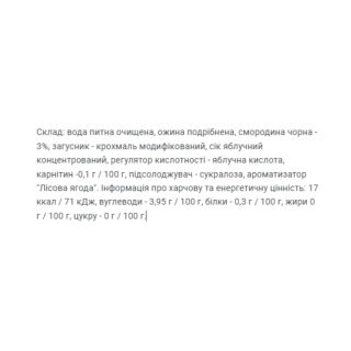 Fitnes Jam Sugar Free + L Carnitine - 200g Forest Fruit