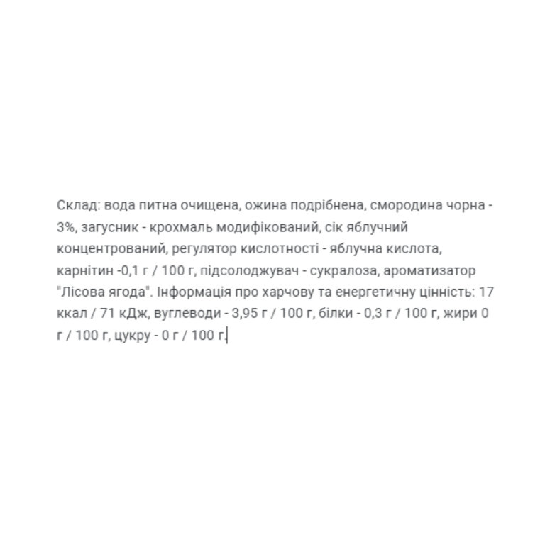 Fitnes Jam Sugar Free + L Carnitine - 200g Forest Fruit