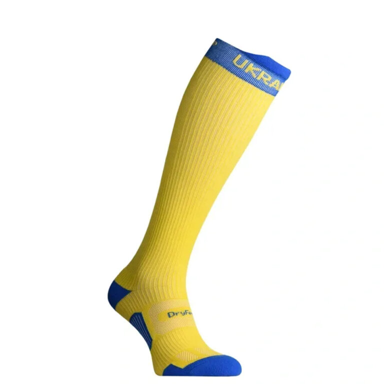 Компресійні гольфи захисні літні PROTECTOR LongDry PRO синьо-жовтий