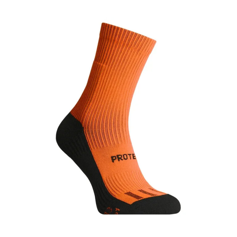 Компресійні шкарпетки захисні демісезонні PROTECTOR MidDry+ чорно-помаранчевий