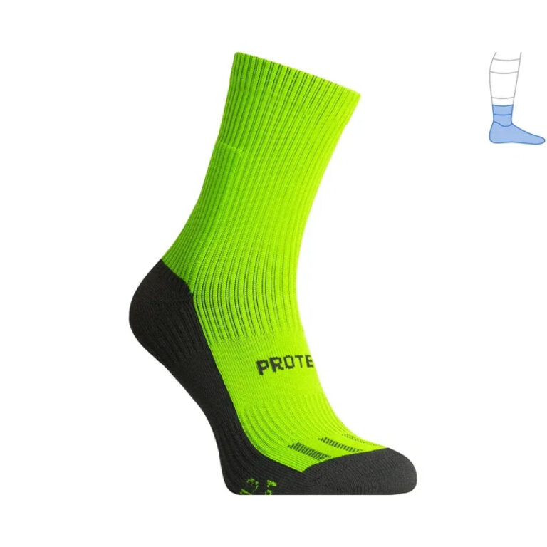 Компресійні шкарпетки захисні демісезонні PROTECTOR MidDry+  чорно-салатовий