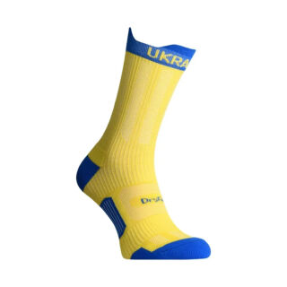 Компресійні шкарпетки захисні літні PROTECTOR ShortDry PRO синьо-жовтий