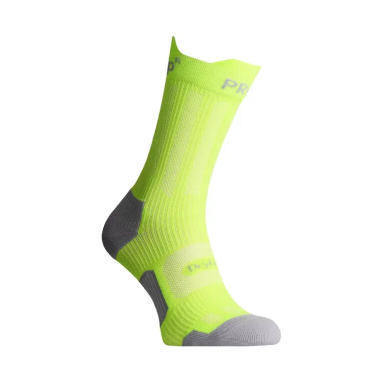 Компресійні шкарпетки захисні літні PROTECTOR ShortDry PRO сіро-салатовий