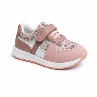 Кросівки дитячі анатомічні Ortomedica 5YÖ06-04 рожеві, принт сердечко