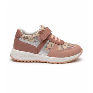 Кросівки дитячі анатомічні Ortomedica 5YÖ06-04 рожеві, принт сердечко