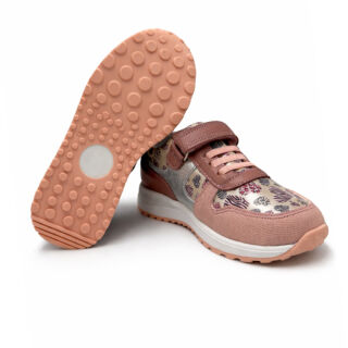 Кросівки дитячі анатомічні Ortomedica 5YÖ06-04 рожеві, принт сердечко