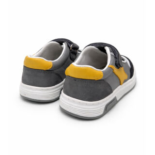Кросівки дитячі анатомічні Ortomedica 6YÖ49-01 сірі/жовті