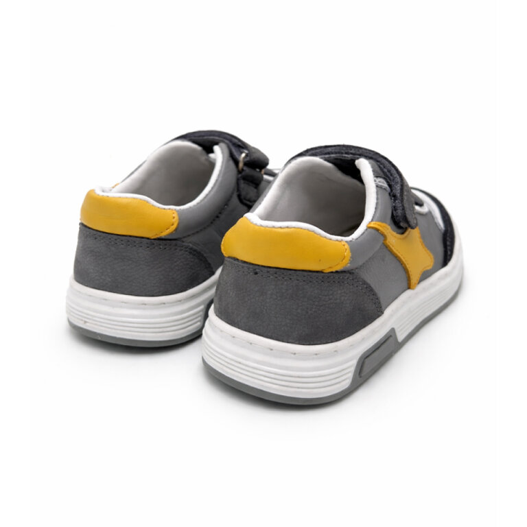 Кросівки дитячі анатомічні Ortomedica 6YÖ49-01 сірі/жовті