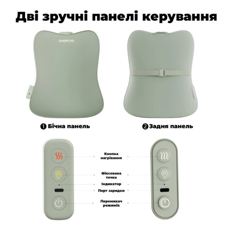 Масажер для спини Zabobon DRS-310S