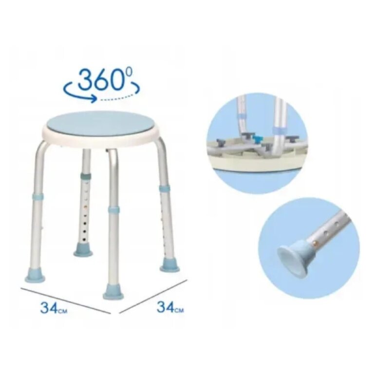 Стілець табурет для ванни та душу Doctor Life 12455TF-1