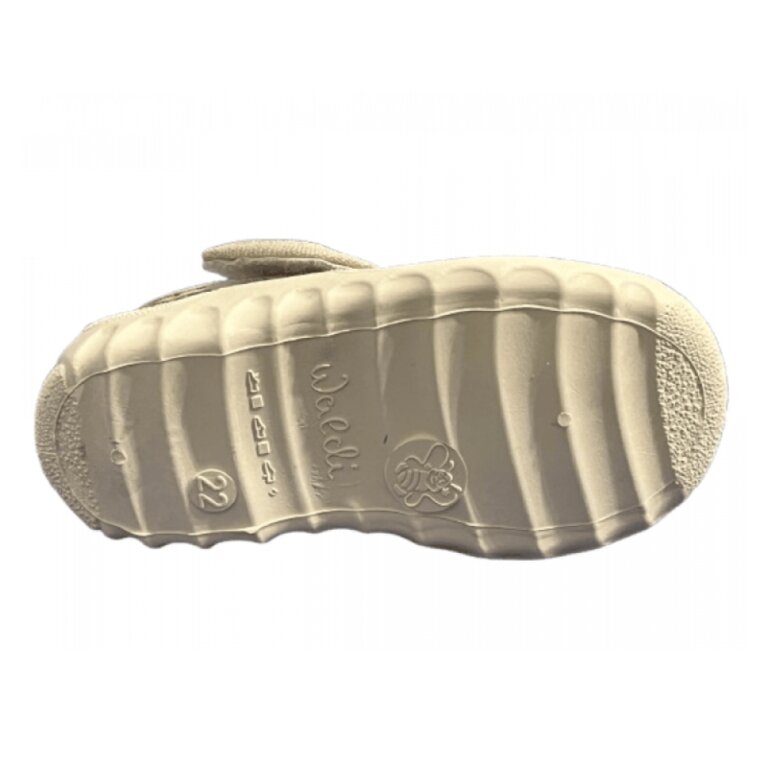 Дитячі капці текстильні Waldi Маша 360-761 бежеві, леопард